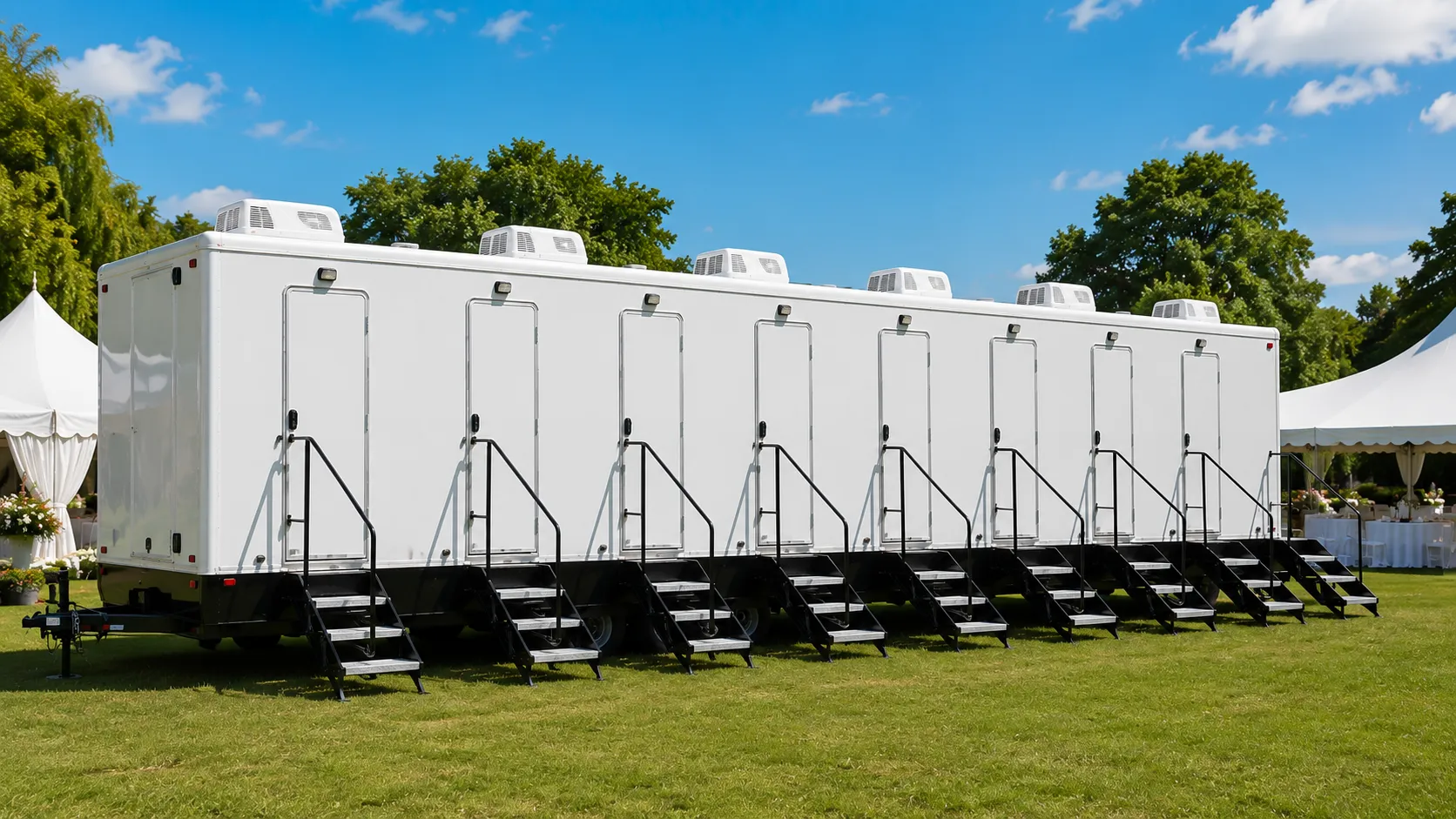 8 Stall Restroom Trailer in Cincinnati, OH